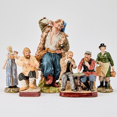 Lot 42 - Group of Five Russian Style Porcelain Figures