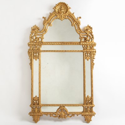 Lot 202 - Regence Style Giltwood Overmantel Mirror