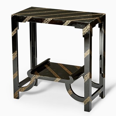 Lot 207 - Japanese Black and Gold Lacquered Console Table