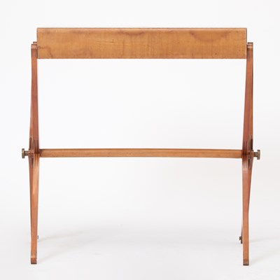 Lot 238 - Rena Dumas and Peter Coles for Hermés Leather, Pear and Brass "Pippa" Folding Desk