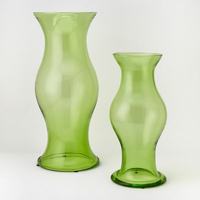 Lot 229 - Two Contemporary Hand-Blown Glass Hurricane Shades