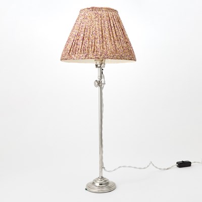 Lot 205 - Contemporary Design Chromed Metal Telescopic Table Lamp