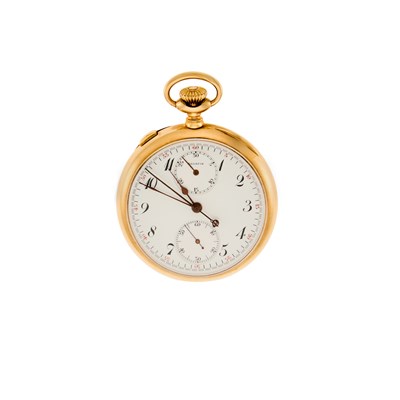 Lot 1201 - Gold Open Face Pocket Watch