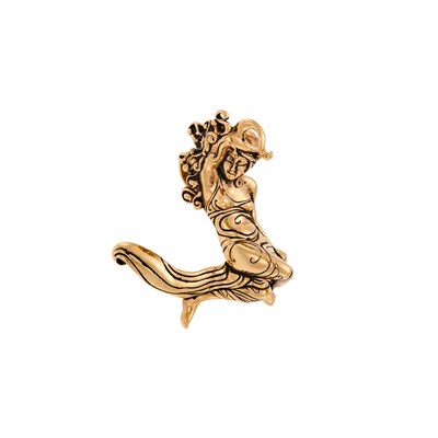 Lot 1127 - Gold Female Figural Pendant