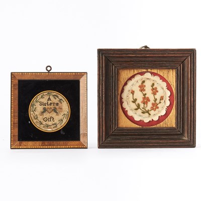 Lot 376 - Two Needlework Watch Samplers
