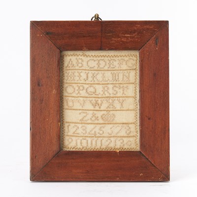 Lot 378 - Miniature Needlework Sampler