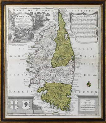 Lot 50 - Map of the island of Corsica