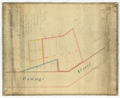 Lot 191 - Map depicting part of the notorious Five Points area in 1820s New York City