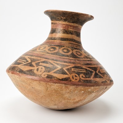 Lot 223 - Polychromed Pottery Olla