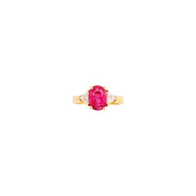 Lot 148 - Gold, Ruby and Diamond Ring