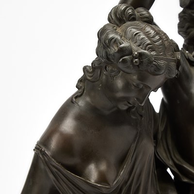 Lot 176 - Edmond Louis Auguste Leveque Bronze Figural Group Entitled "Danseurs"