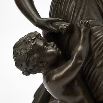 Lot 176 - Edmond Louis Auguste Leveque Bronze Figural Group Entitled "Danseurs"