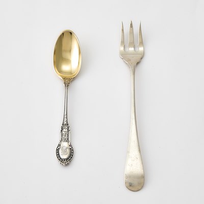 Lot 94 - Set of American Sterling Silver Cocktail Forks and Demitasse Spoons