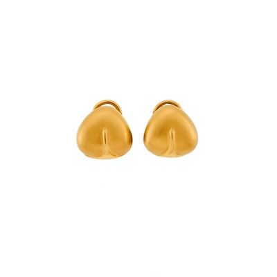 Lot 1018 - Angela Cummings Pair of Gold Earrings
