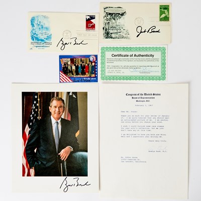 Lot 147 - Signatures of the Bush Family