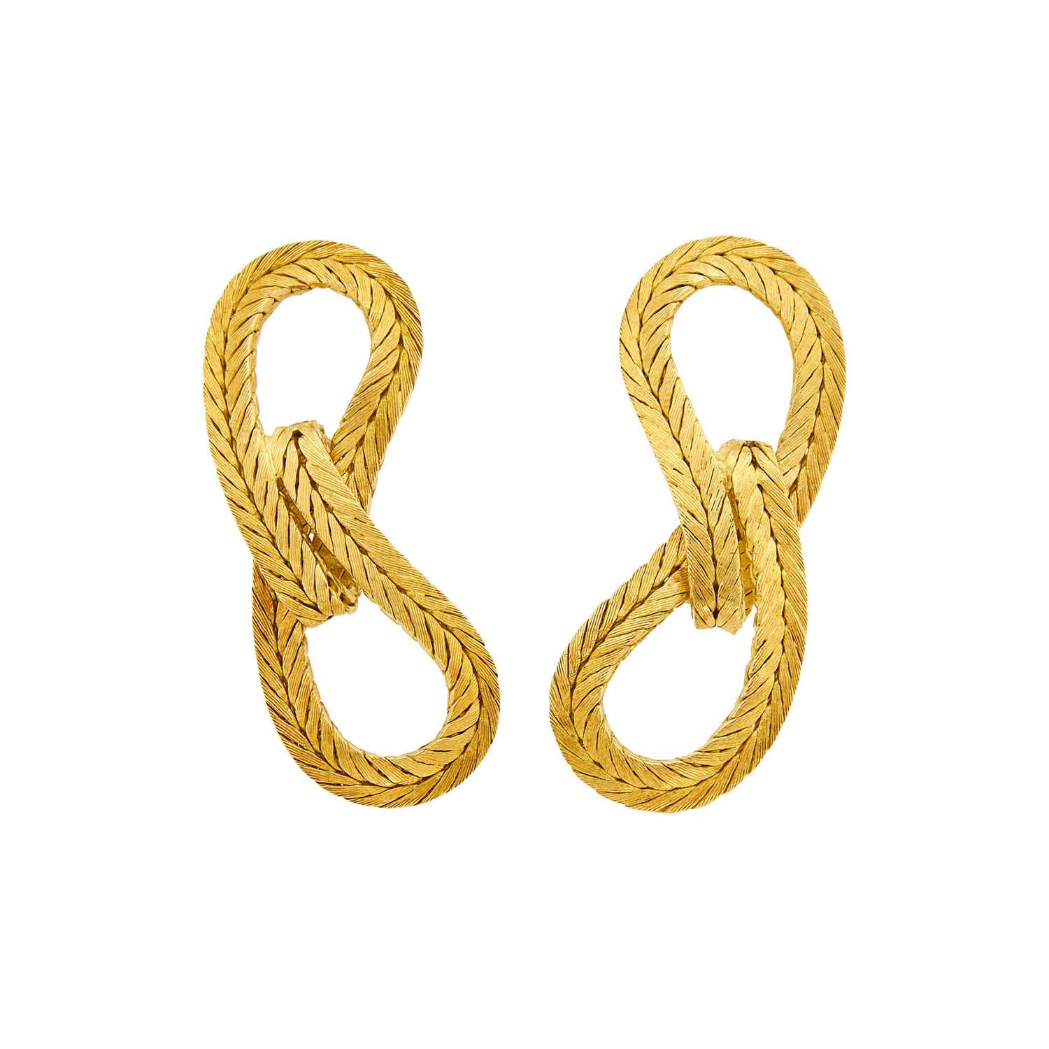 Lot 154 - Cartier Pair of Gold Earclips