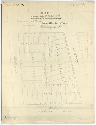 Lot 182 - An attractive map of property auctioned by James Bleecker & Sons