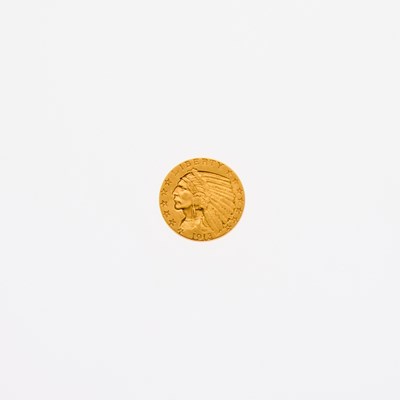Lot 28 - United States. 1913 Half Eagle. About Uncirculated.