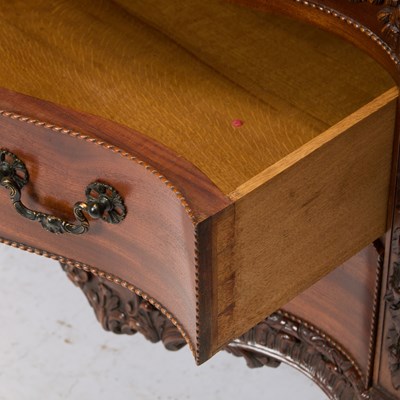 Lot 188 - George II/III Style Carved Mahogany Bombé Commode