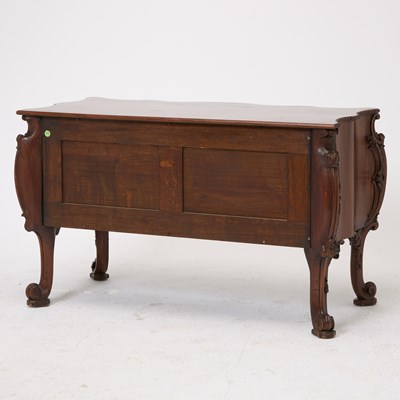 Lot 188 - George II/III Style Carved Mahogany Bombé Commode