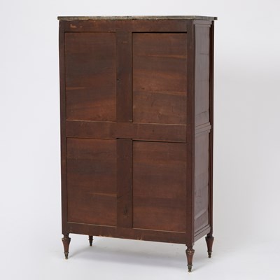 Lot 135 - Directoire Marble-Top Brass Mounted Mahogany Tall Chest of Drawers