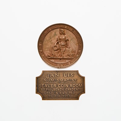 Lot 195 - Multiple Countries. 19th Century Prussian Medal and 20th Century British Numismatist's Plaquette. Grades Vary.