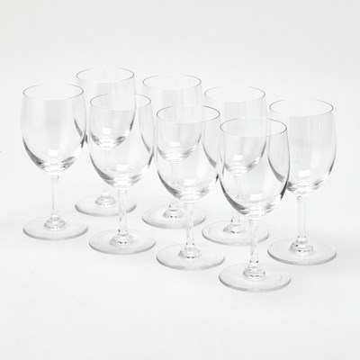 Lot 235 - Set of Eight Baccarat Blown Glass Wine Glasses