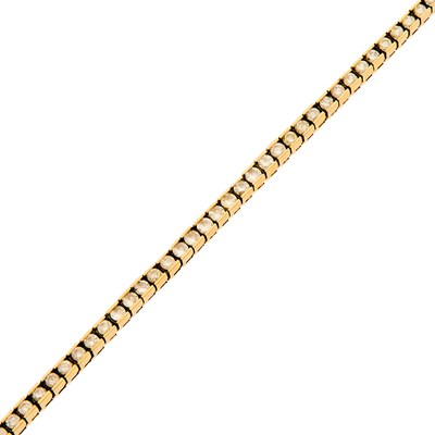 Lot 1141 - White Gold and Diamond Bracelet