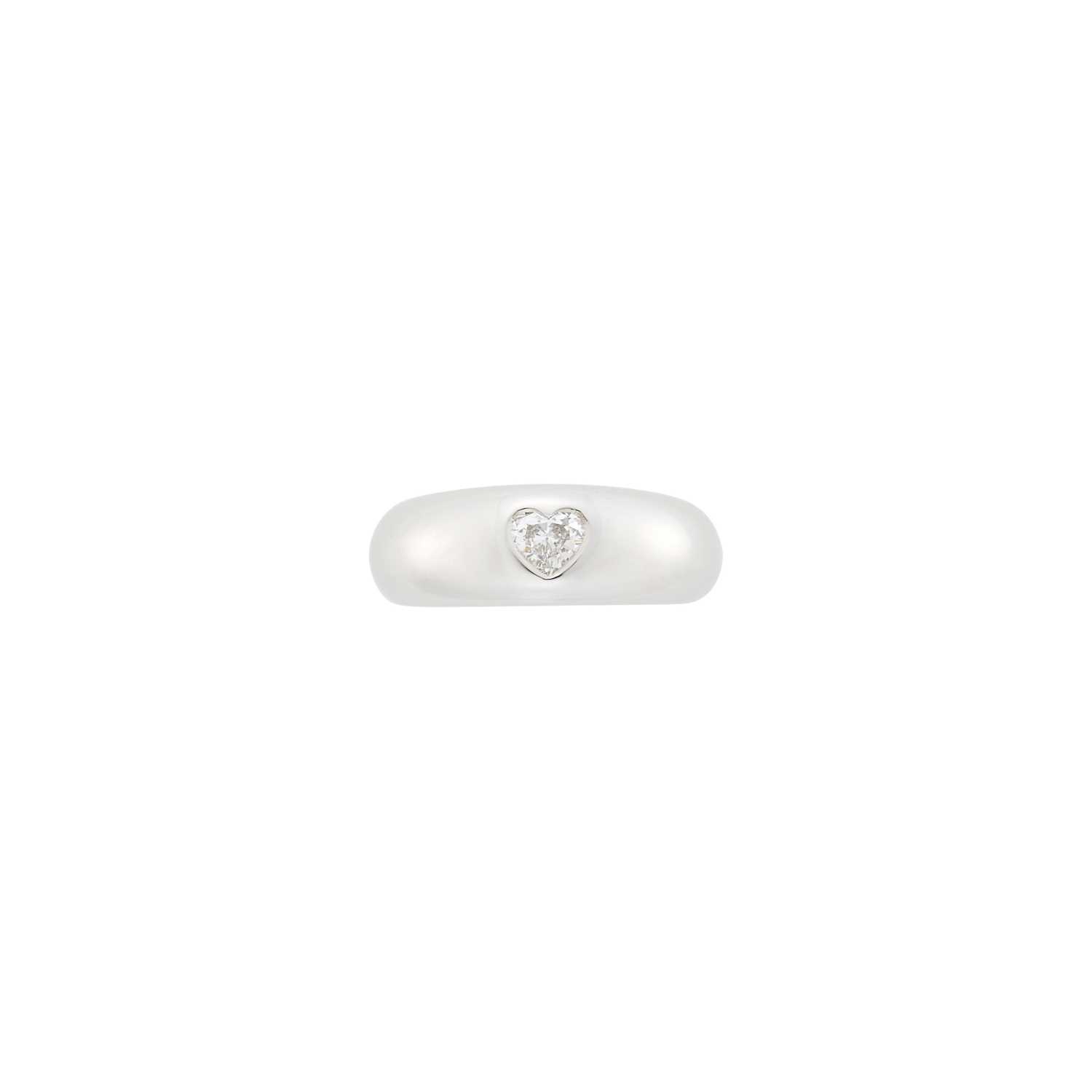 Lot 70 - Cartier White Gold and Diamond Gypsy Band Ring, France