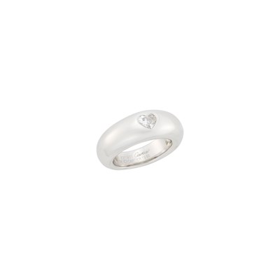 Lot 70 - Cartier White Gold and Diamond Gypsy Band Ring, France