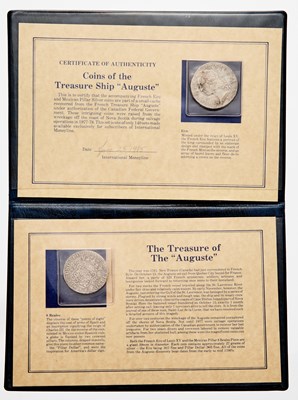 Lot 168 - Spain and France. Pair of Silver Shipwreck Recovery Coins. Wreck of the Auguste.