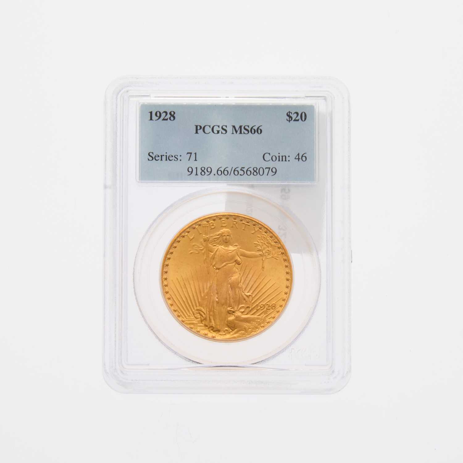 Lot 25 - United States. 1928 Saint Gaudens Double Eagle. PCGS MS-66.