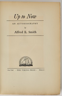 Lot 60 - Alfred Smith's autobiography signed