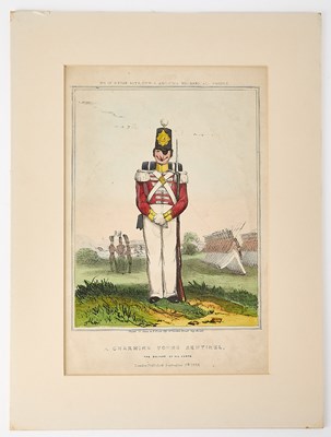 Lot 212 - A movable caricature of a young soldier