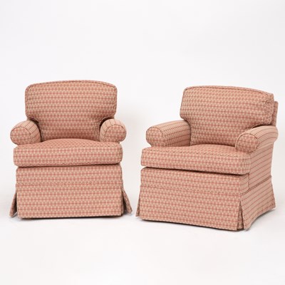 Lot 126 - Pair of Upholstered Club Chairs