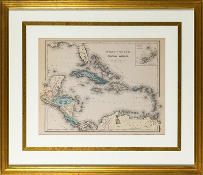 Lot 56 - Ormando Gray's map of the West Indies and Central America