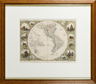 Lot 53 - John Tallis' map of the Western Hemisphere
