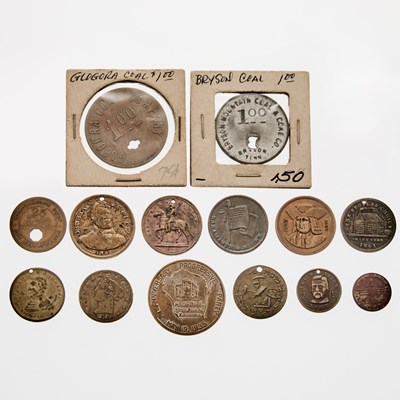 Lot 102 - United States. Group of 19th and 20th Century Tokens & Medals. Grades Vary.