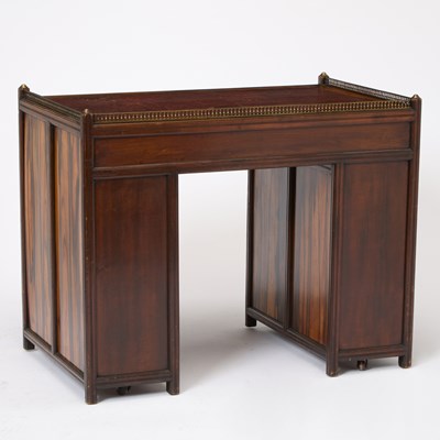 Lot 110 - Victorian Leather Mounted Calamander Desk