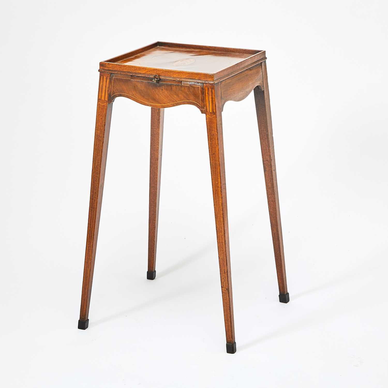 Lot 156 - George III Mahogany Satinwood Marquetry-Inlaid Kettle Stand