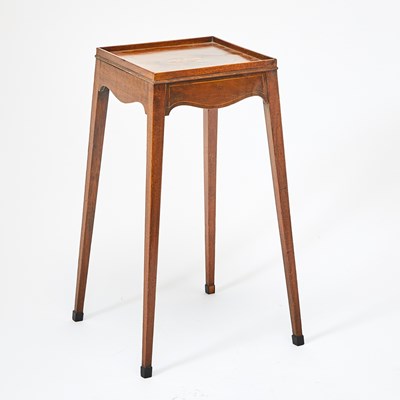 Lot 156 - George III Mahogany Satinwood Marquetry-Inlaid Kettle Stand