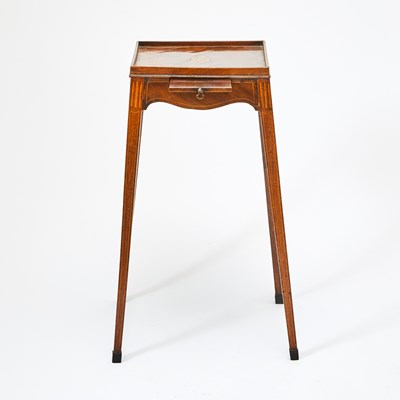 Lot 156 - George III Mahogany Satinwood Marquetry-Inlaid Kettle Stand