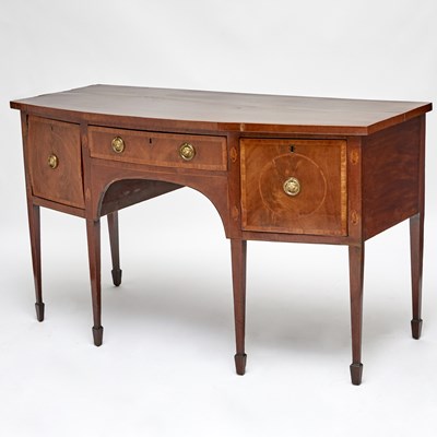 Lot 138 - George III Mahogany Bowfront Sideboard
