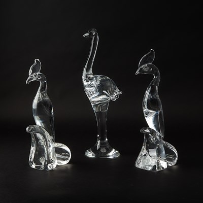 Lot 196 - Three Steuben Glass Birds