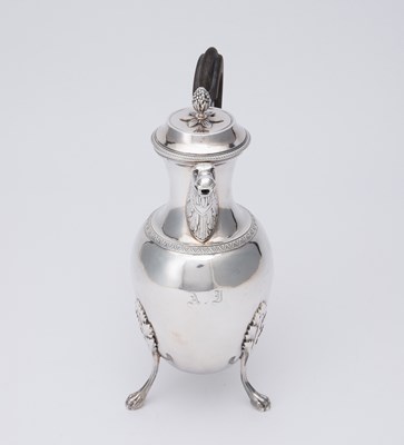 Lot 145 - French Empire Style Silver Coffee Pot