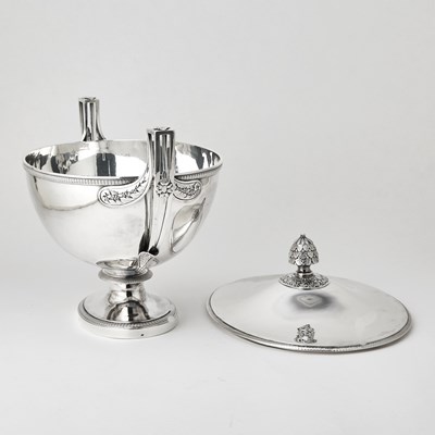 Lot French Silver Covered Soup Tureen