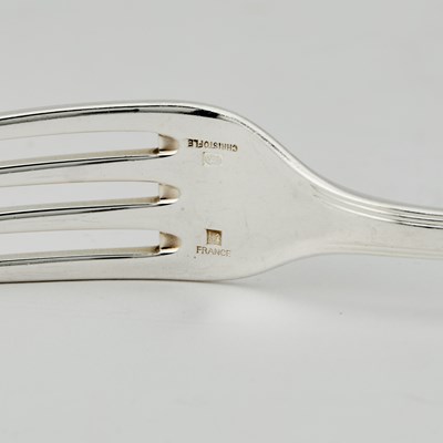 Lot 156 - Extensive Christofle Silver Plated "America" Pattern Flatware Service