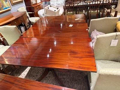 Lot 164 - George III Style Mahogany Quadruple Pedestal Dining Table