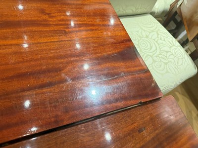 Lot 164 - George III Style Mahogany Quadruple Pedestal Dining Table
