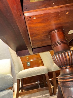 Lot 164 - George III Style Mahogany Quadruple Pedestal Dining Table